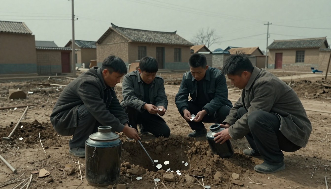 老屋翻修挖出一坛银元, 全村人都说是自己的, 一夜之间亲戚全认上门（北方旱地村/·关键场景近景