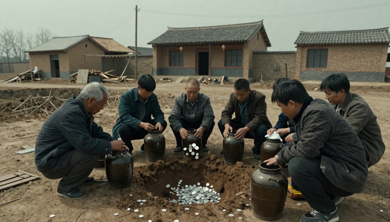 老屋翻修挖出一坛银元, 全村人都说是自己的, 一夜之间亲戚全认上门(北方旱地村/·关键场景近景
