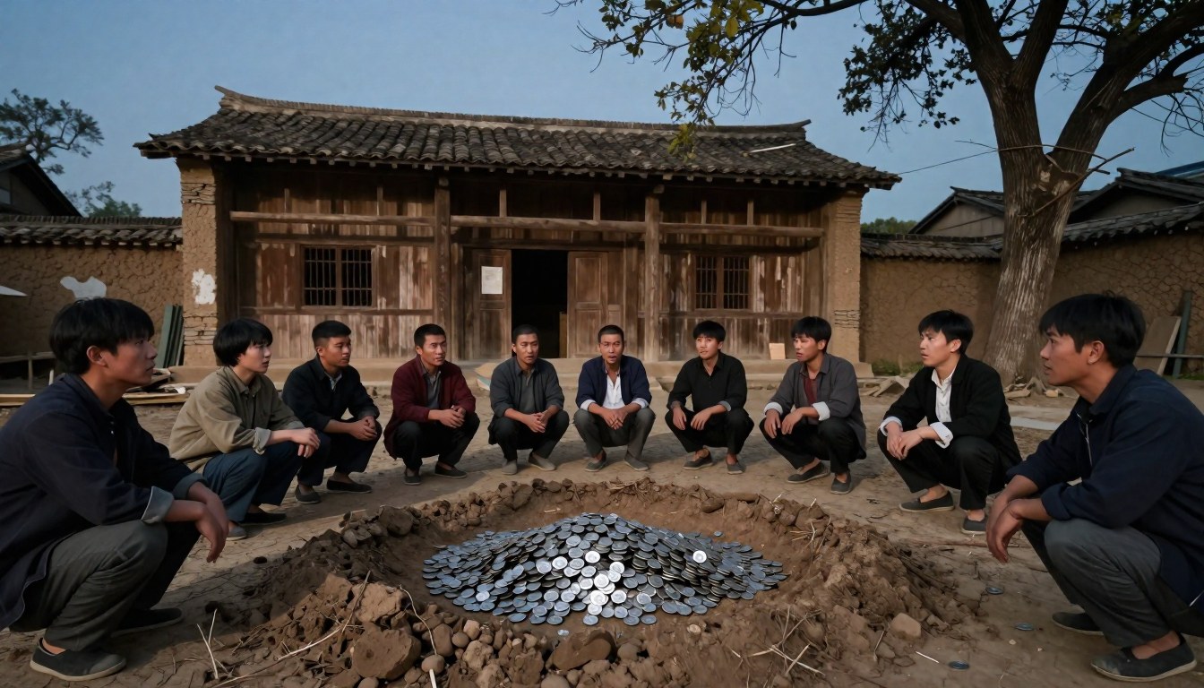 老屋翻修挖出一坛银元, 全村人都说是自己的, 一夜之间亲戚全认上门(北方旱地村/·关键场景近景