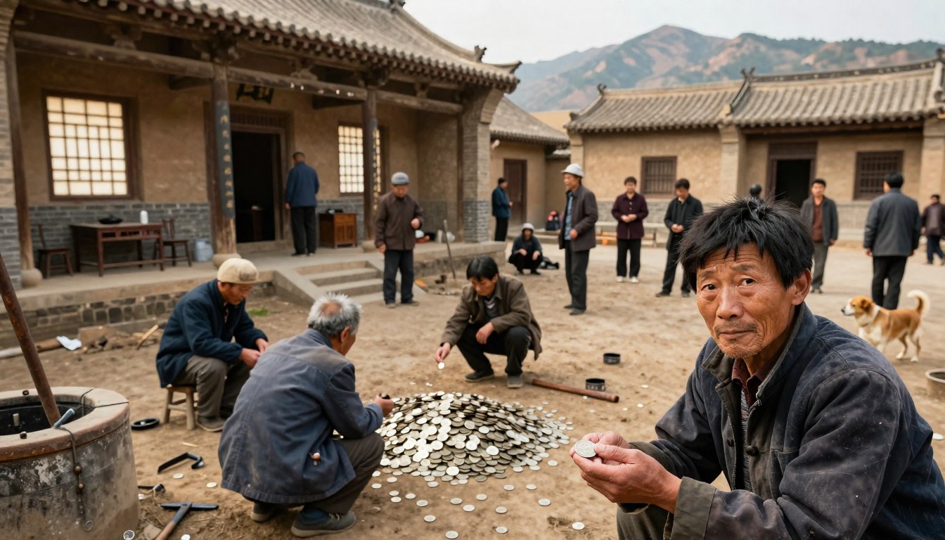 老屋翻修挖出一坛银元, 全村人都说是自己的, 一夜之间亲戚全认上门（北方旱地村/·关键场景近景