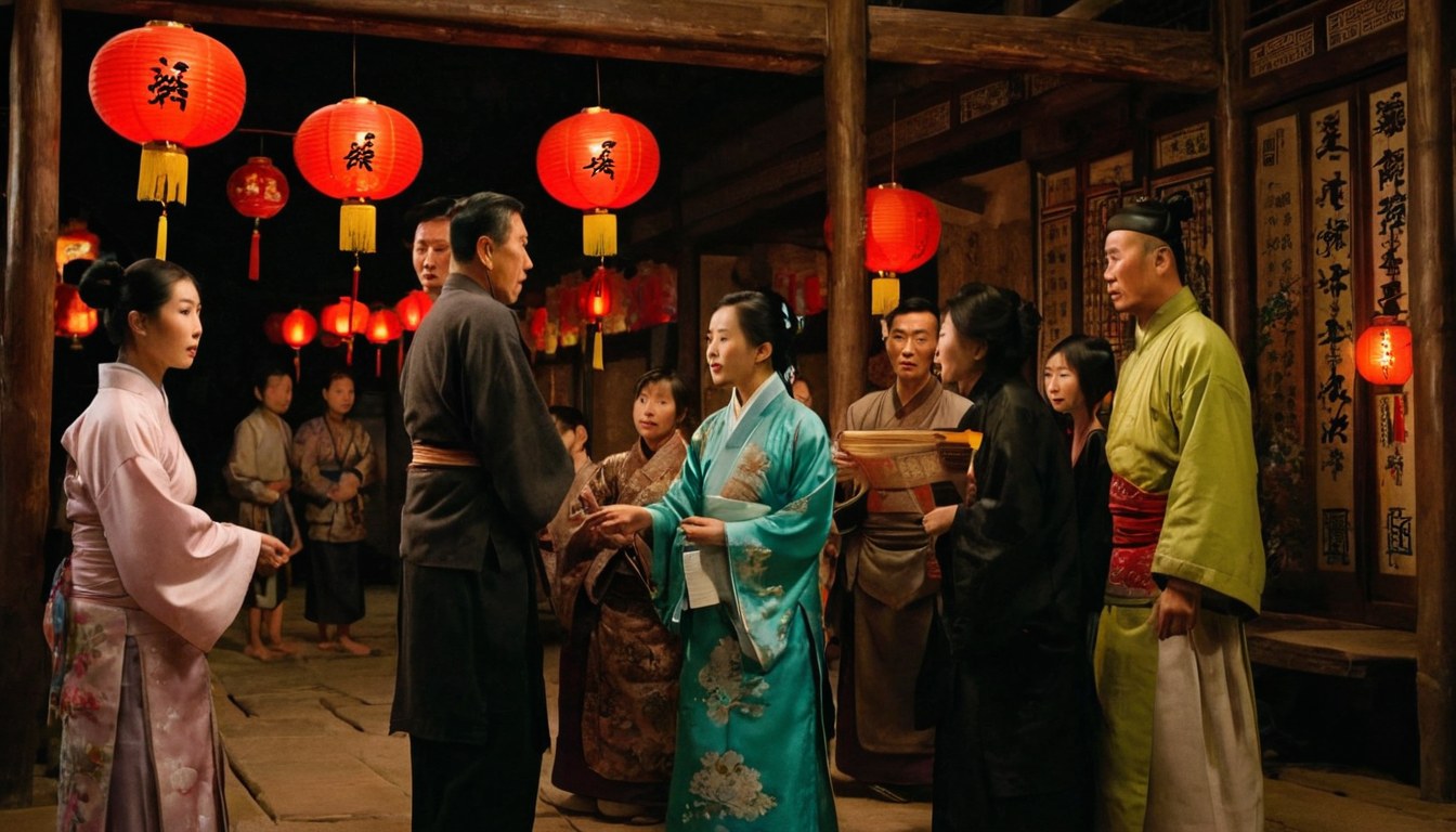 修祠堂要平掉一户人家的菜地, 族里老人和年轻人第一次在祠堂里吵翻·关键场景近景