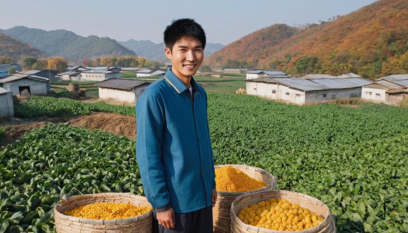 在外打工十年的年轻人回村办厂, 被亲戚和村邻当成笑话, 靠一季收成翻盘·关键场景近景