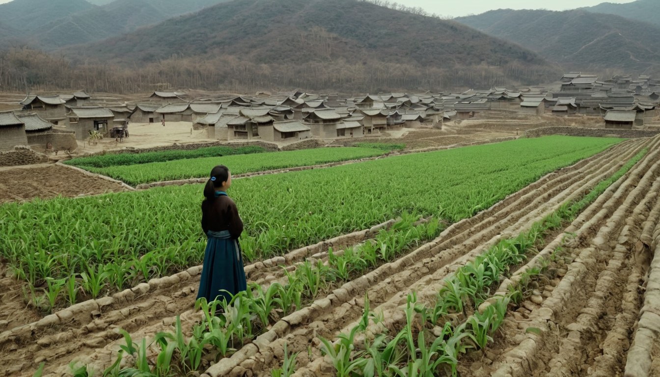 村里的果子烂在地里, 女主靠一部手机直播卖空全村的货, 却被人造谣刷单（北方旱地·关键场景近景